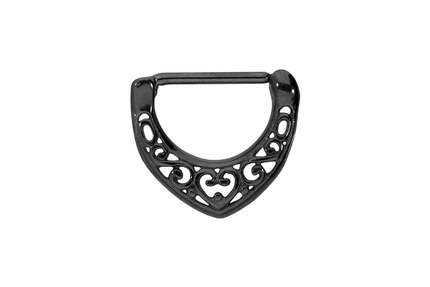 Chirurgenstahl Nippelpiercing Clicker ORIENTALISCH ++SALE++